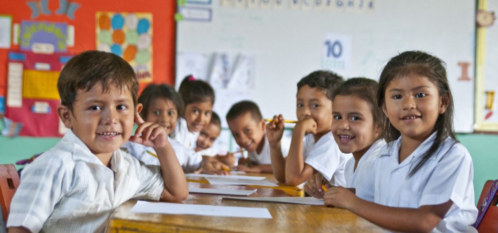 kindergarten students in Honduras